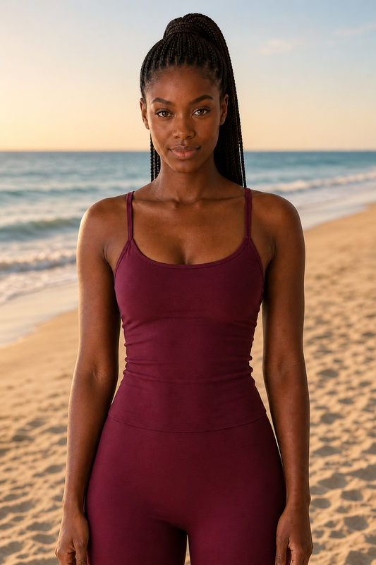 Bianca Singlet/ Burgundy